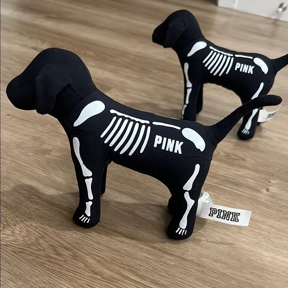 Black Skeleton PINK Mascot Plush